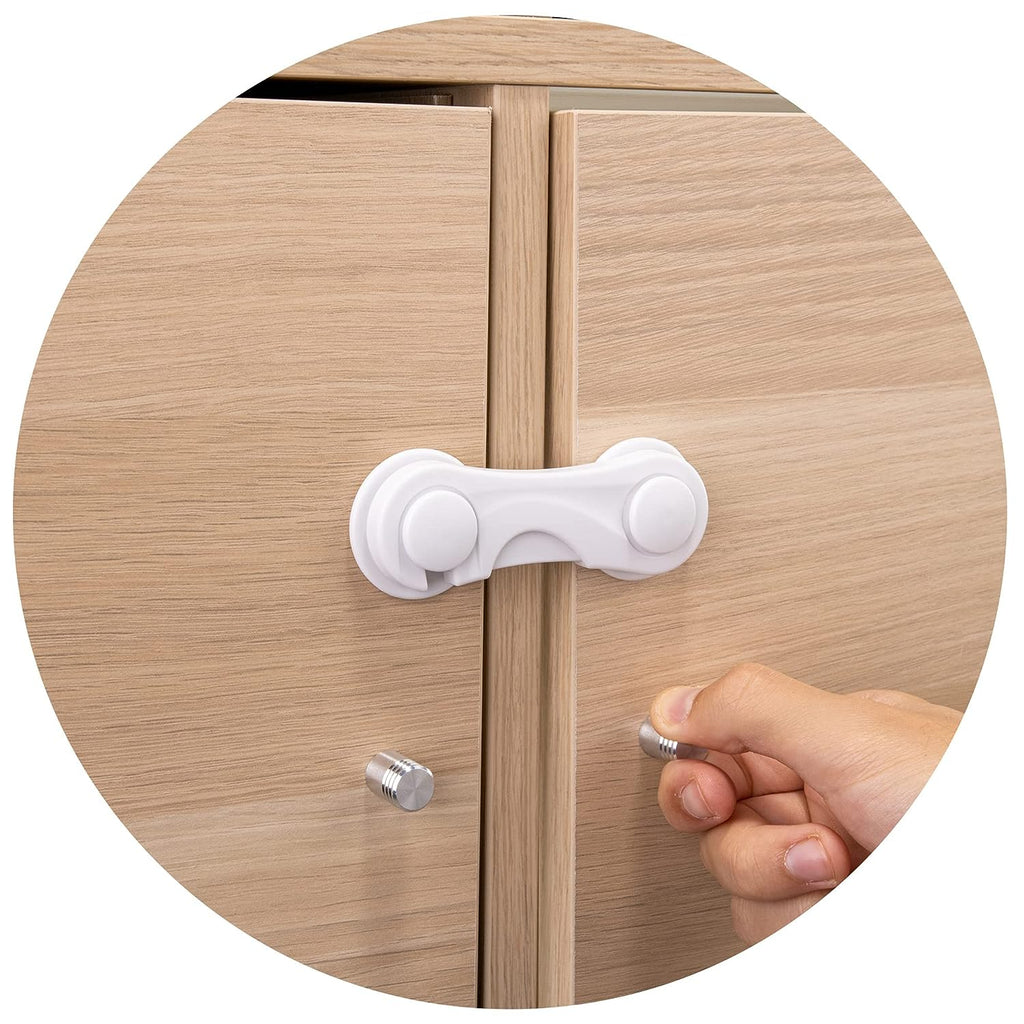 Child Safety Drawer Latch, 6 Pack Multi-functional Baby Proofing Cabinet  Lock For Refrigerators, Microwaves, And Toilet Seats, Easy To In