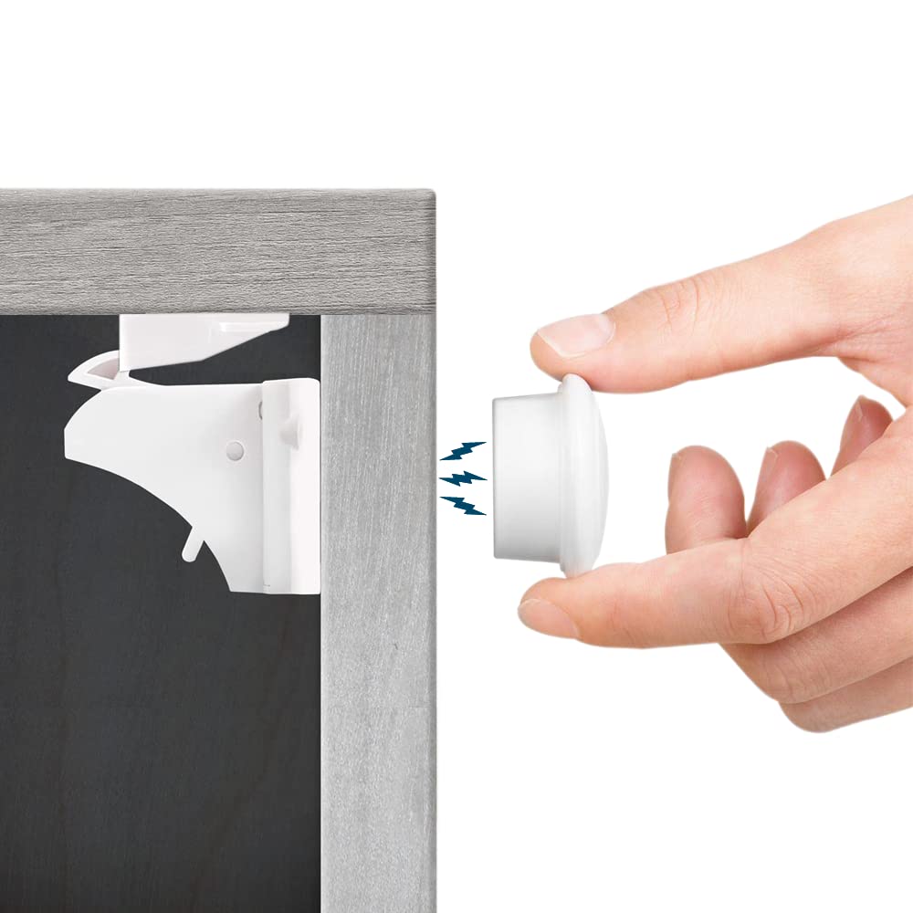 Pack Magnetic Cabinet Locks for Baby Proofing – Inaya
