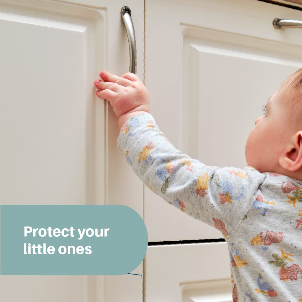 Inaya Complete Baby Proofing Kit - Includes Hidden Child Locks for Cabinets & Drawers