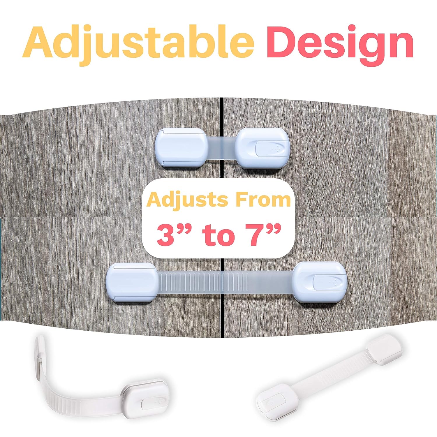 16-Pack Child Proof Locks for Cabinet Doors – Inaya
