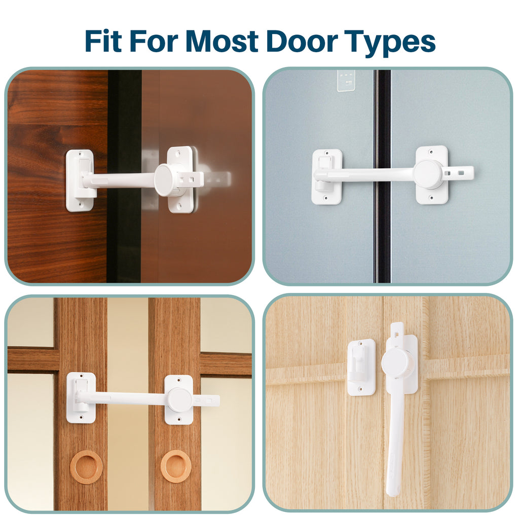 Adjustable Door Strap, Door Locks for Kids Safety & Cat Door Latch – Inaya