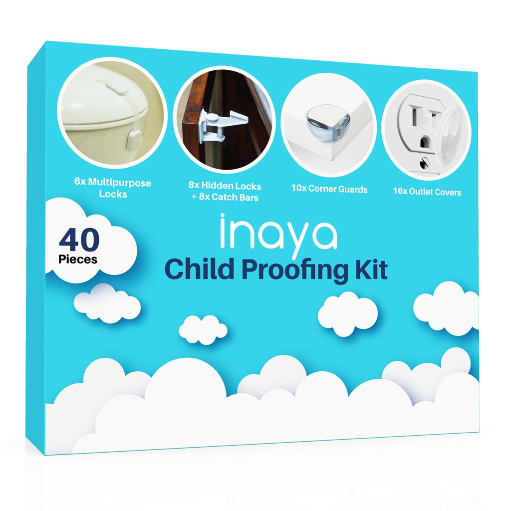 Baby Products Online - Inaya child protection locks for doors Cabinets,  pantry, closet, wardrobe, closet, drawers - glue - without drilling - child  safety locks - baby protection closet lock - Kideno