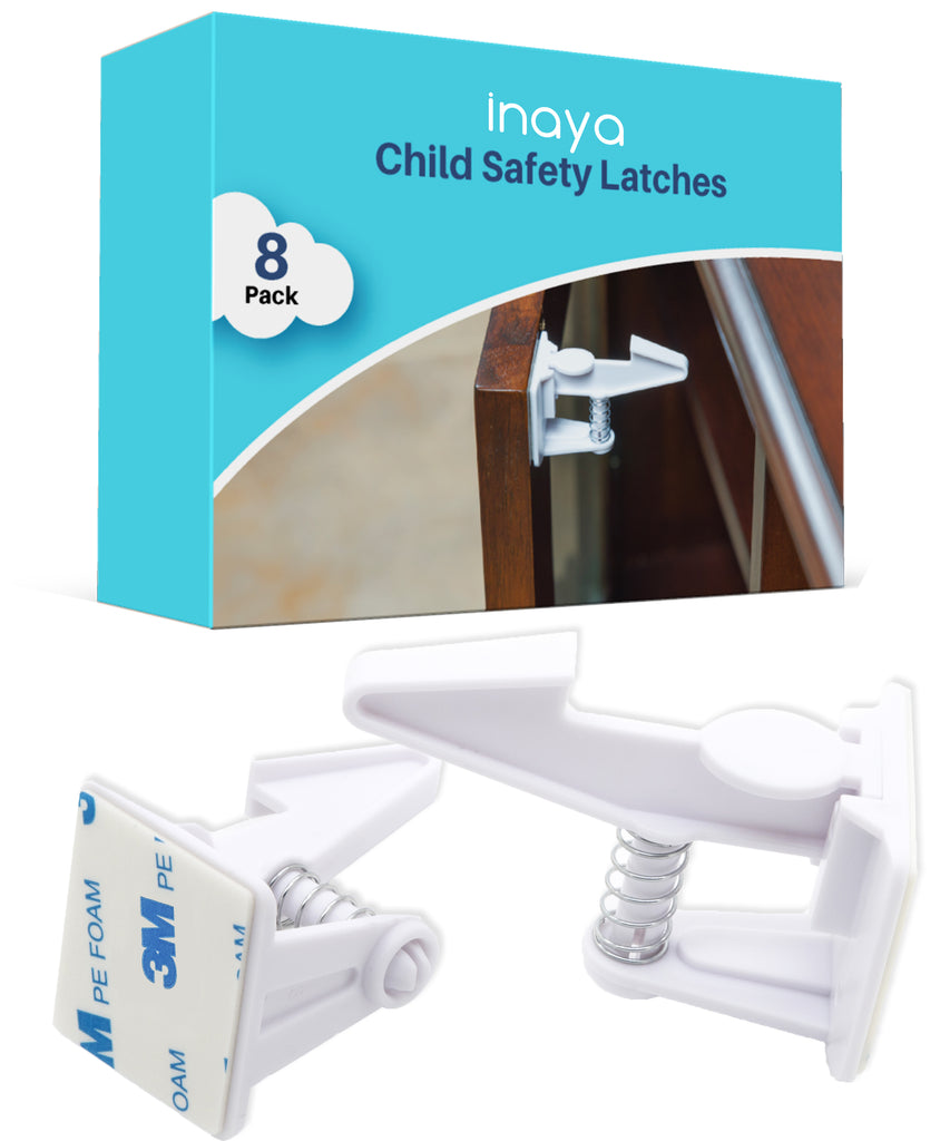 Yeya Upgraded Child Locks for Cabinets, Drawer Locks with Key, Cabinet Locks for Babies 2 Pack